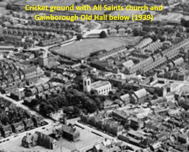Gainsborough - Cricket Ground : Image credit Britain from above